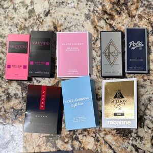 Assort Designer Fragrance Sample Set - Ralph Lauren - Valentino - Prada -Dolce&G